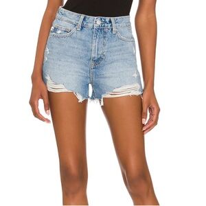 Lovers + Friends Jack high rise cut off jean short